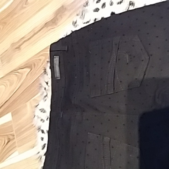 Skinny 5 pocket, black denim with dots - Picture 5 of 5